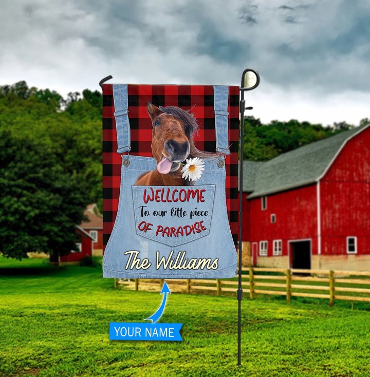 TUF0803 Horse Personalized Flag