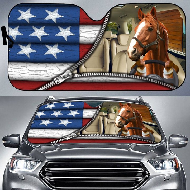 DIC4031-Horse Car Sun shade