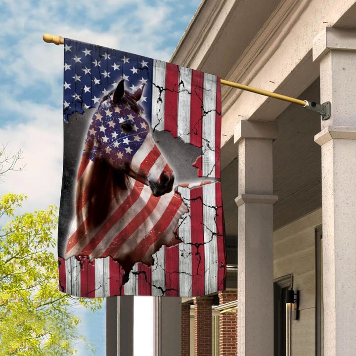 THF0272 Horse USA Flag