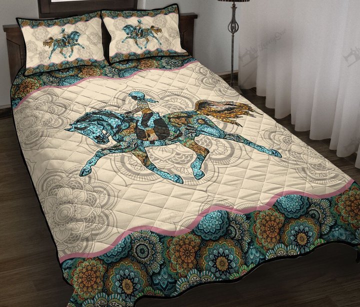 HORSEBACK RIDING Quilt Bed Set & Quilt Blanket THE5154 THQ0182