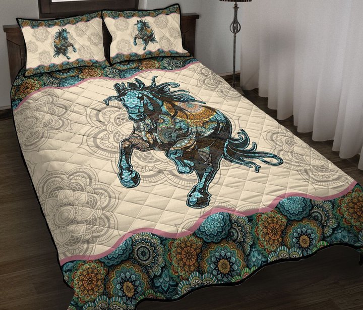 Horse Quilt Bed Set & Quilt Blanket THE20070703-THQ20070703