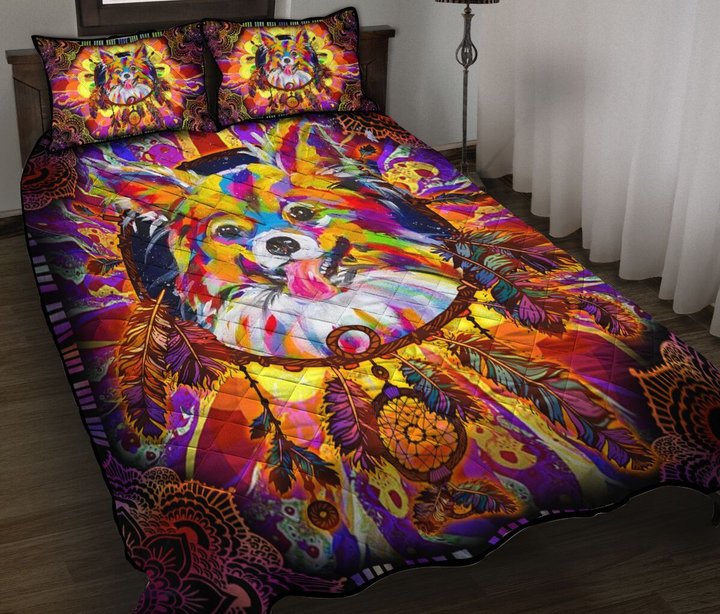 CHED1003 Chihuahua Quilt Bed Set