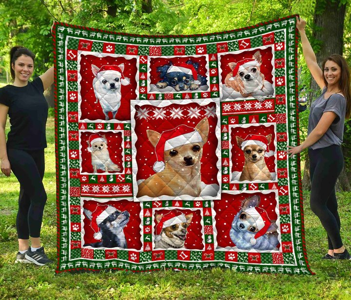 THQD46003 Chihuahua Quilt Blanket