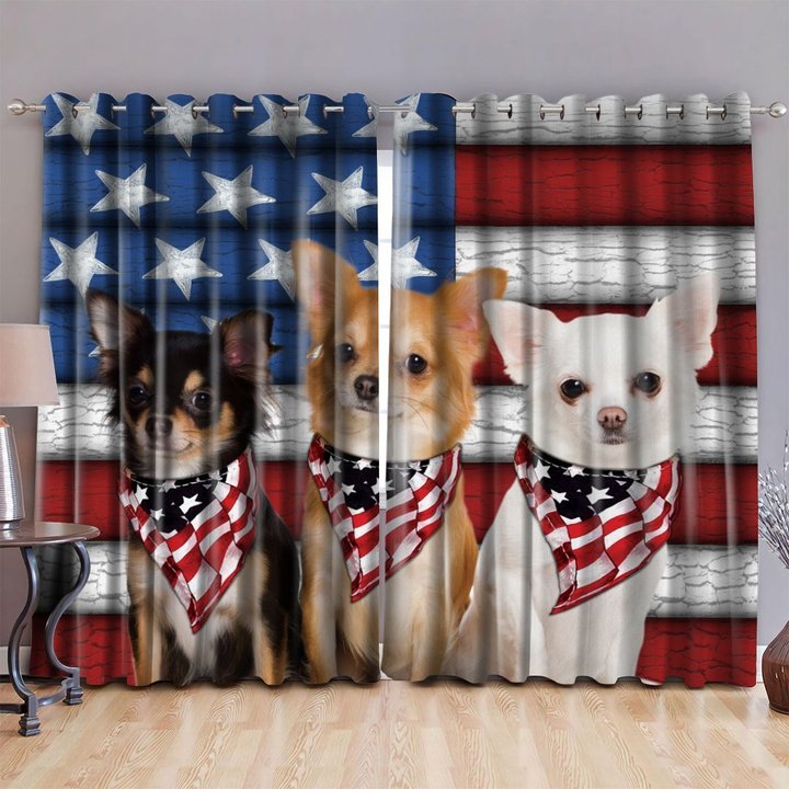 DIWD9005-Chihuahua WINDOW CURTAINS