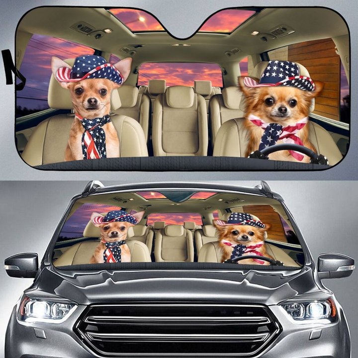 THC0118 Chihuahua Car Sun Shade