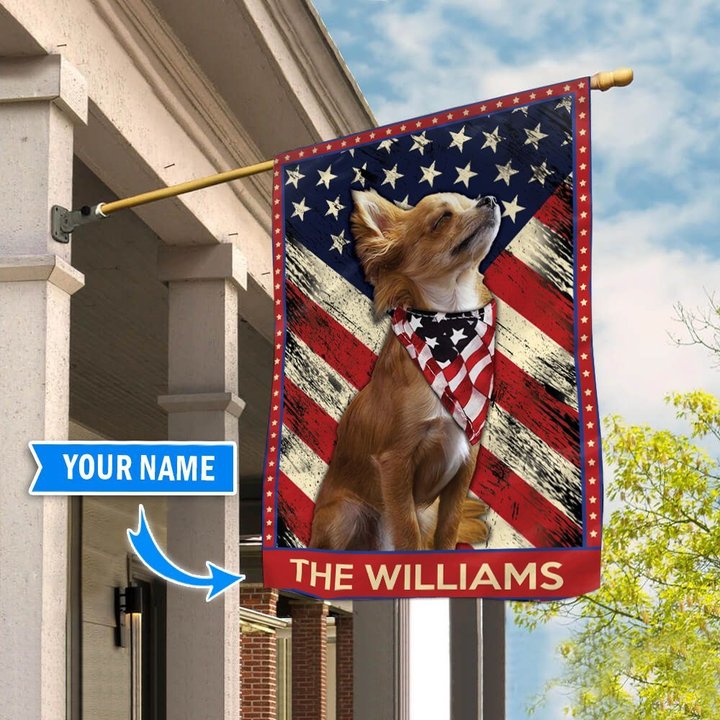 DIF4008-Chihuahua Personalized Flag