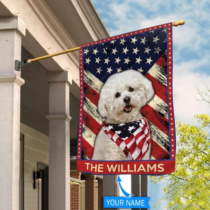 DIF4027-Bichon Frisé Personalized Flag