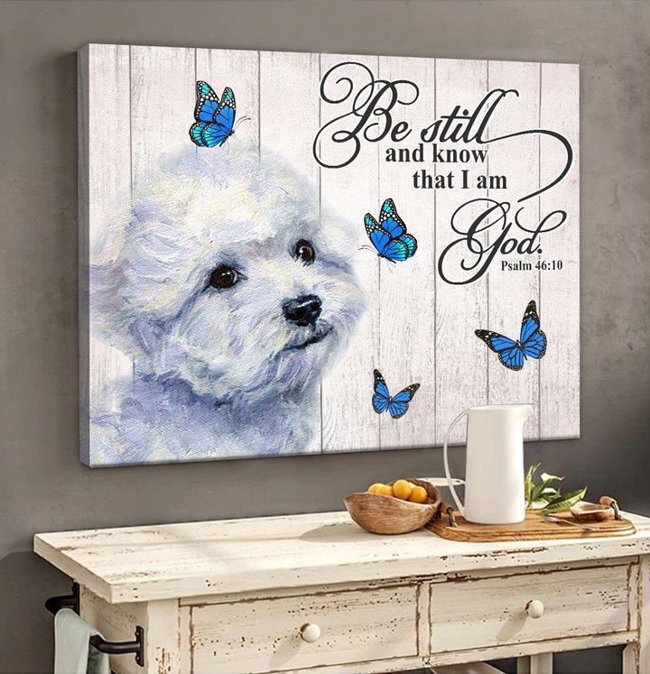 THD0104 Bichon Frisé Matte Canvas