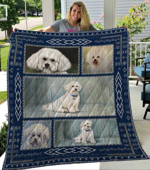 QUI3004 Bichon Frisé Quilt Blanket