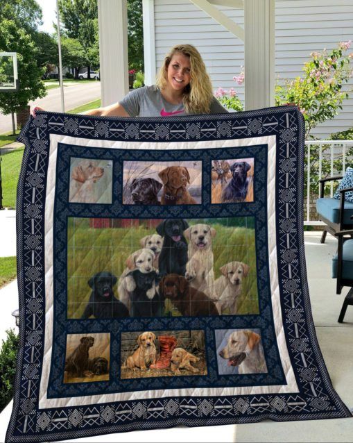 QUI37002 Labrador Retriever Quilt Blanket