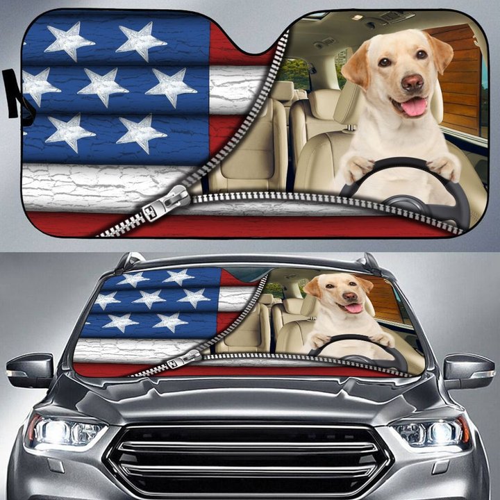 DIC4011-Labrador Retriever Car Sun shade