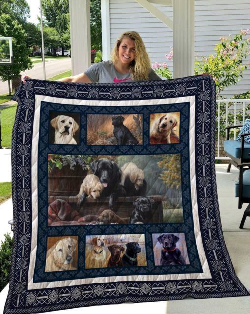 QUI37001 Labrador Retriever Quilt Blanket
