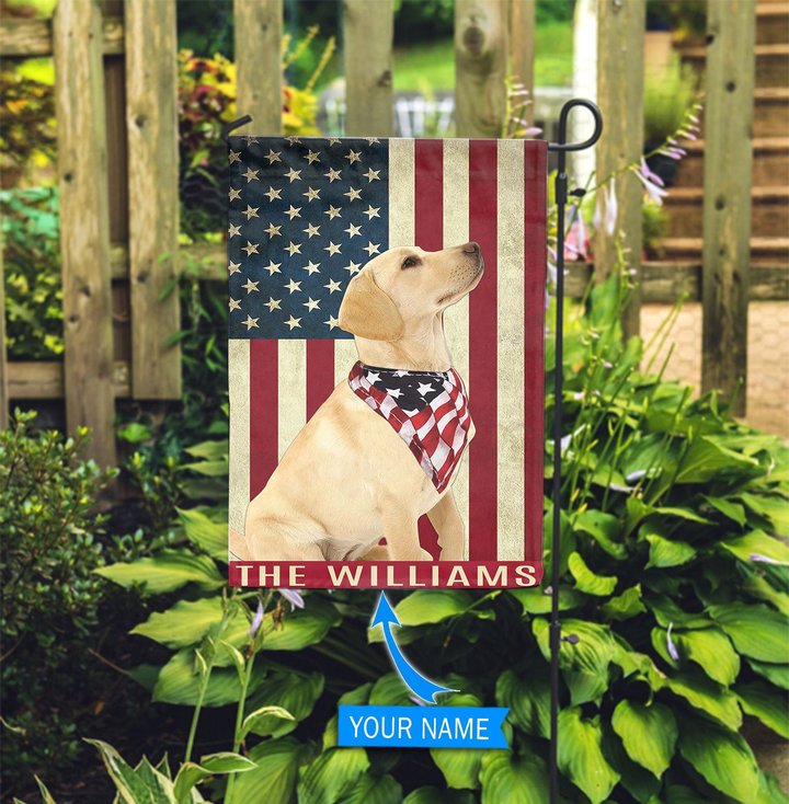 BIF0332 Labrador Retriever Personalized Garden Flag