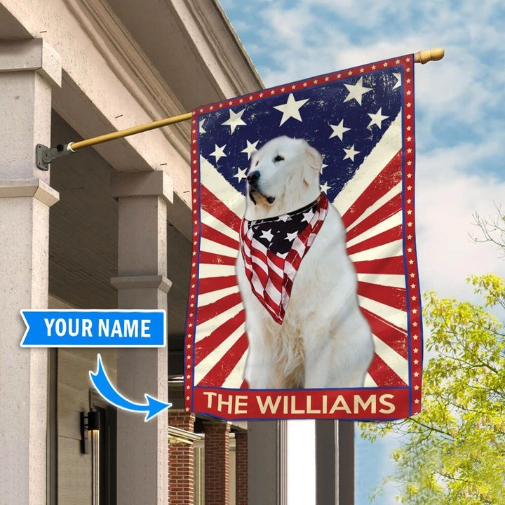 DIF3023-Great Pyrenees Personalized Flag