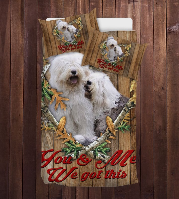 THBDOG1012 Old English Sheepdog Bedding Set