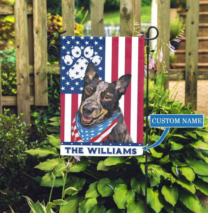 CHFD0426 Australian Cattle Dog Personalized Garden Flag