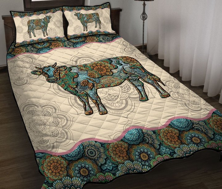 DIEA009-Cows,CATTLE Quilt Bed Set