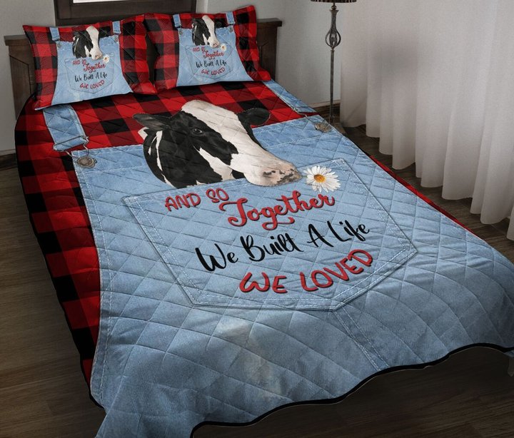 Dairy Cattle Quilt Bed Set & Quilt Blanket TUE4806 - TUQ4806