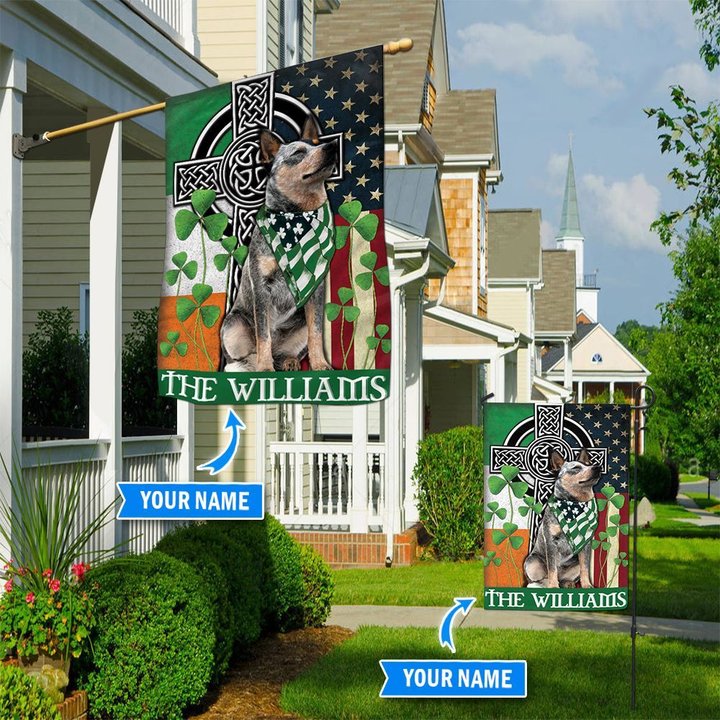 DIF2001-Australian Cattle Dog Personalized Garden Flag-House Flag