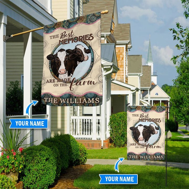 TUF1202 Dairy Cattle Personalized Flag