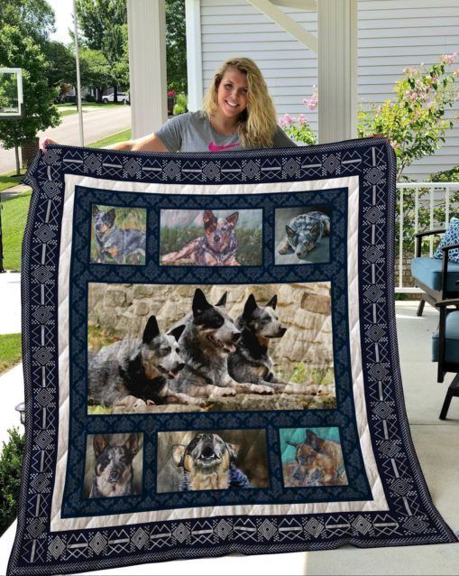 QUI14002 Australian Cattle Dog Quilt Blanket