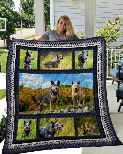 QUI14005 Australian Cattle Dog Quilt Blanket