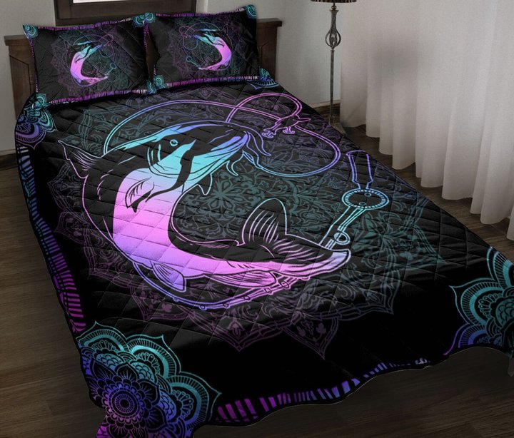 MHE0101 Catfish Quilt Bed Set
