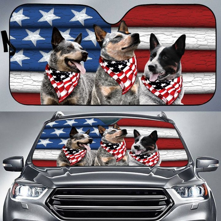 DIC5001-Australian cattle Car Sun shade