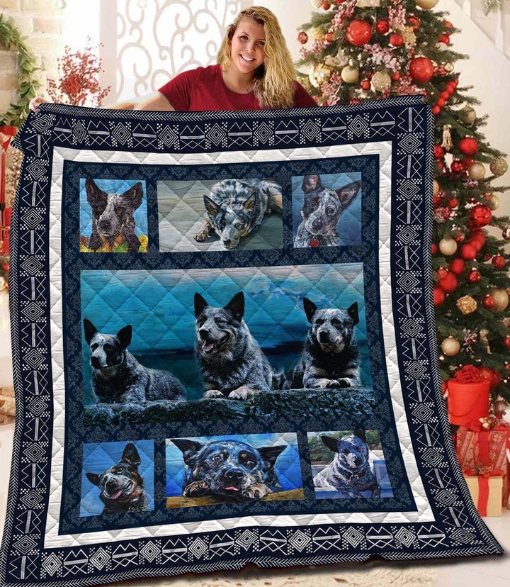 QUI14001 Australian Cattle Dog 1 Quilt Blanket