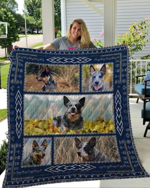 QUI14003 Australian Cattle Dog Quilt Blanket