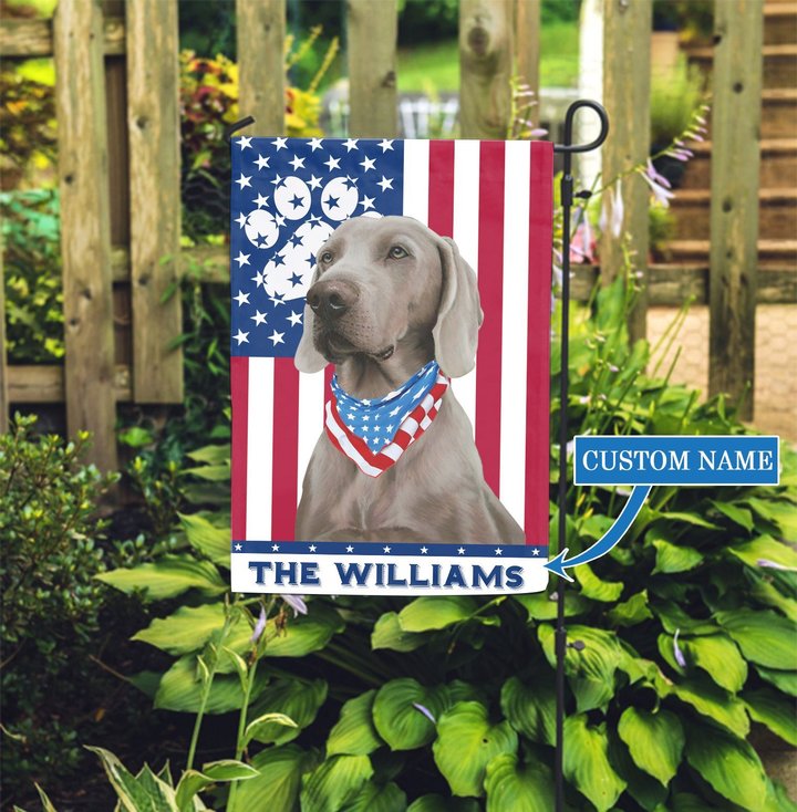 CHFD0423 Weimaraner Personalized Garden Flag