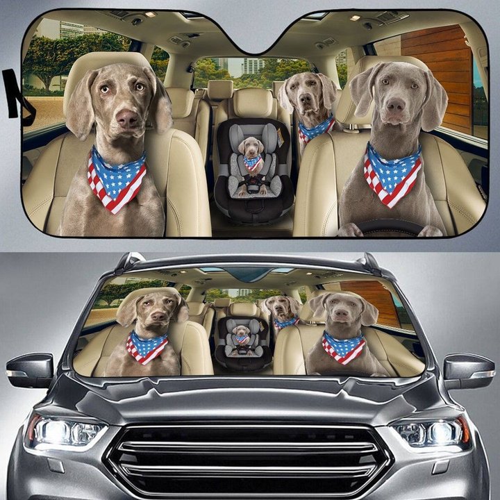 CHC2017 Weimaraner Car Sun shade
