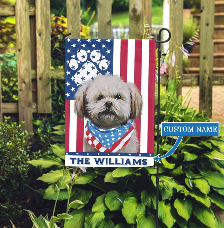 CHFD0415 Lhasa Apso Personalized Garden Flag