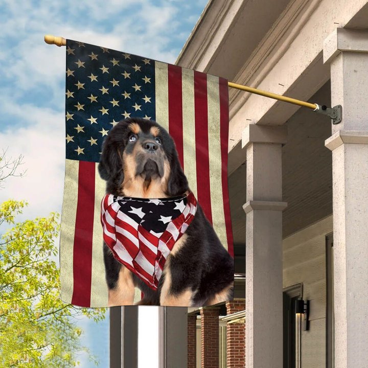 BIF1018 Tibetan Mastiff House Flag