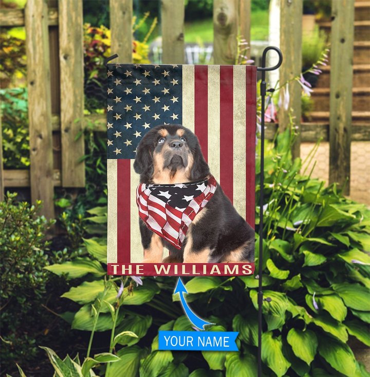 BIF1118 Tibetan Mastiff Personalized Garden Flag