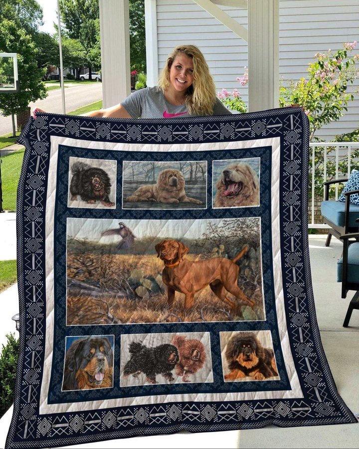 QUI72001 Tibetan Mastiff Quilt Blanket