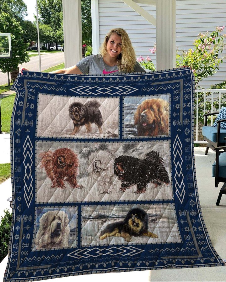 QUI72003 Tibetan Mastiff Quilt Blanket