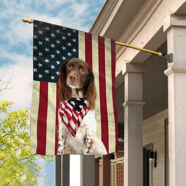 BIF1006 English springer spaniel House Flag