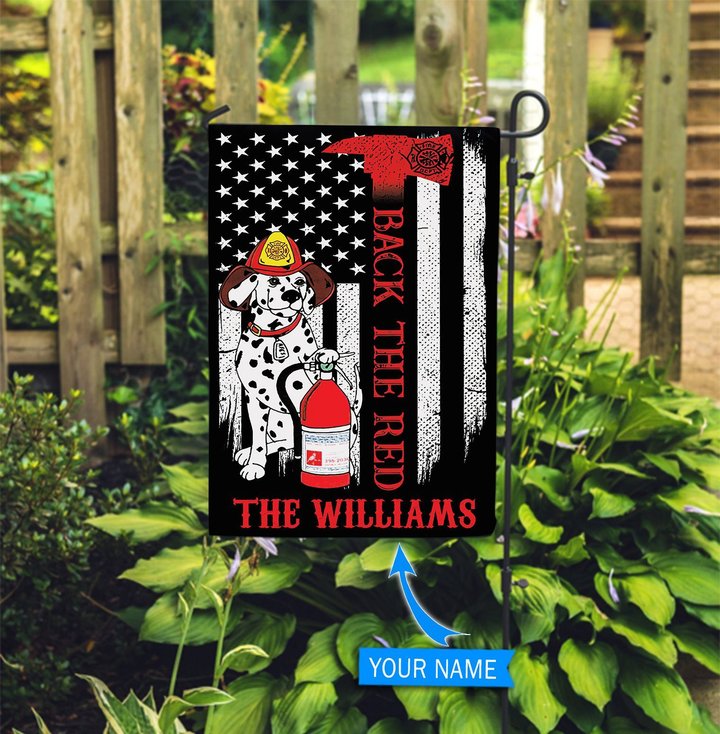 Firefighter - Dalmatian Personalized Flag TUF1001