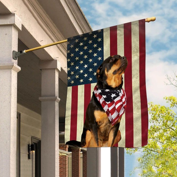 BIF0219 Rottweiler House Flag