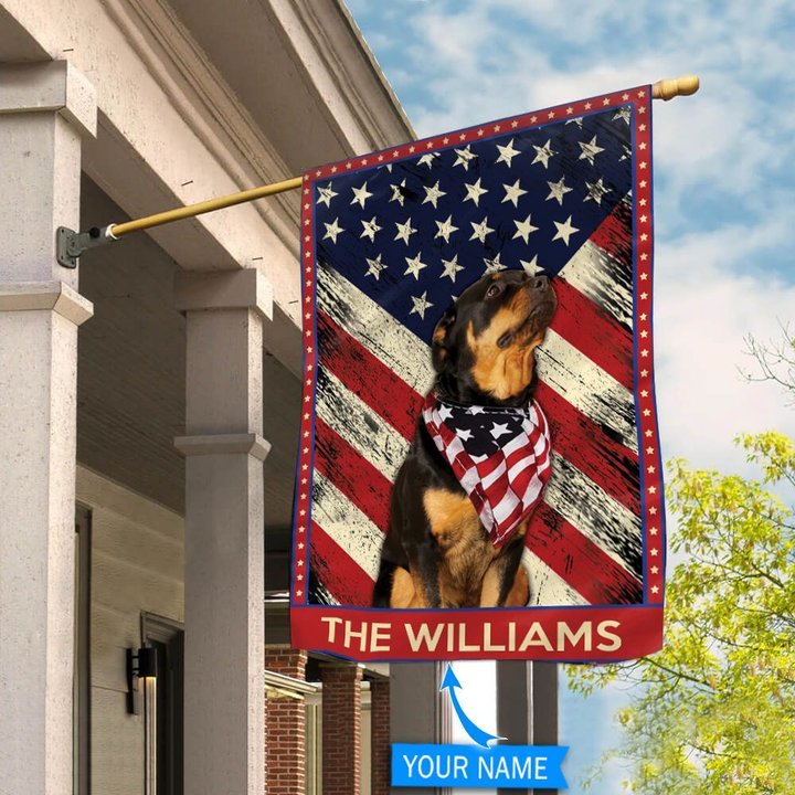 DIF4040-Rottweiler Personalized Flag
