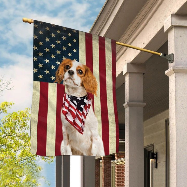 BIF0715 Cavalier King Charles Spaniel House Flag