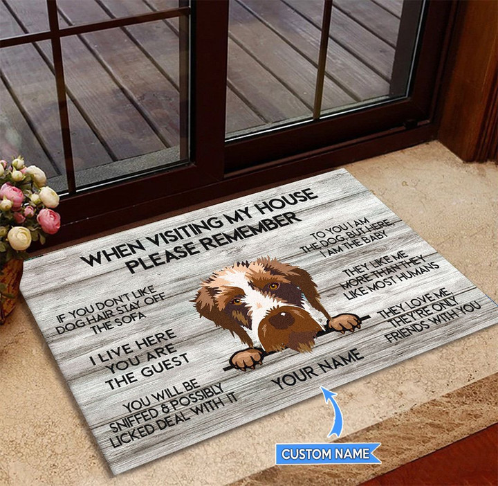 German Wirehaired Pointers Personalized Doormat THJ21090109