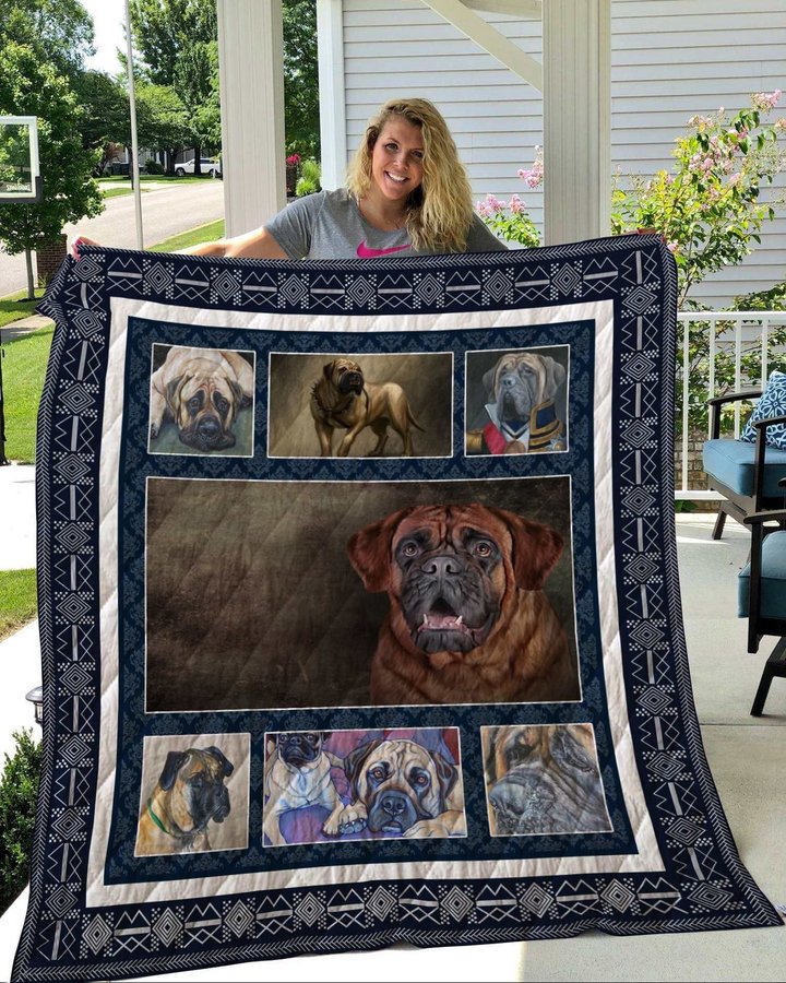 QUI49002 English Mastiff Quilt Blanket