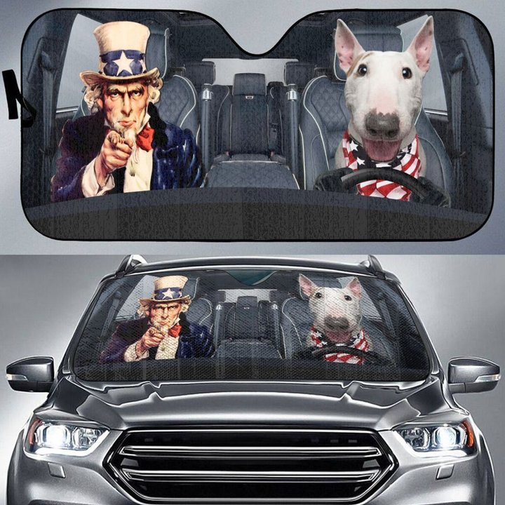 CHC1012 Bull Terrier Car Sun shade