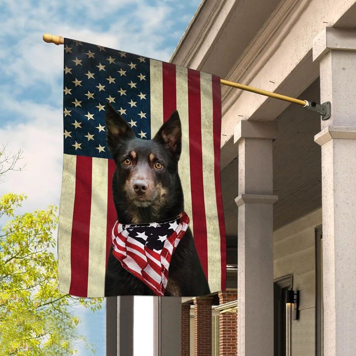 BIF0709 Australian Kelpie House Flag