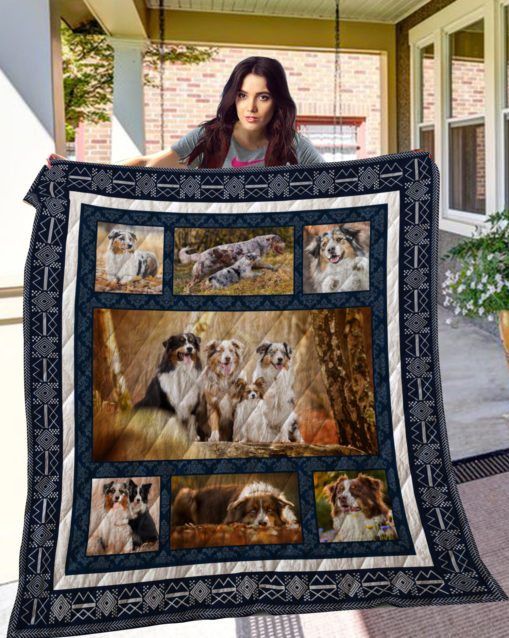 QUI24003 Australian Shepherd Quilt Blanket