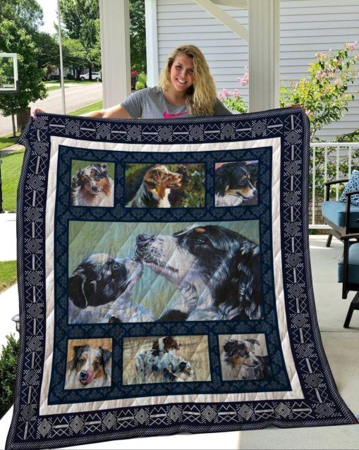 QUI24002 Australian Shepherd Quilt Blanket