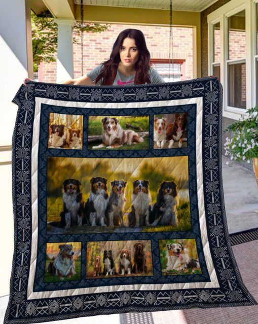 QUI24004 Australian Shepherd Quilt Blanket