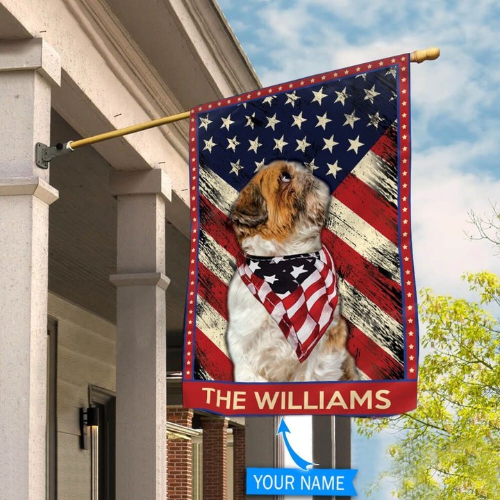 DIF4016-Shih Tzu Personalized Flag